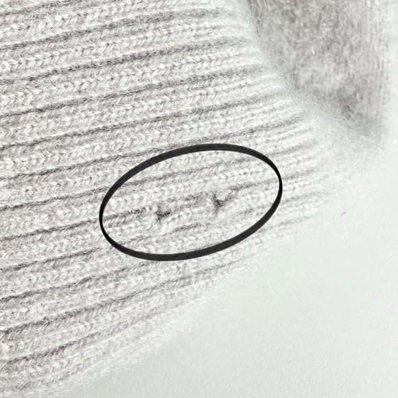 NAADAM Cashmere Boyfriend Cardigan in Pale Gray - Picture 7 of 7